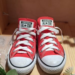 Red Converse Low Tops